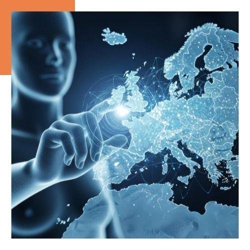 Carte numérique de l'Europe illustrant les stratégies IP Box et la valorisation des actifs immatériels